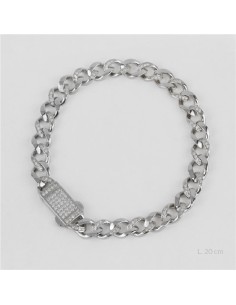 Pulsera de Plata de Ley | 8 mm | L. 20 cm
