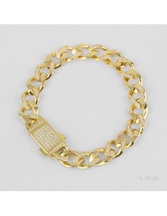 Pulsera de Plata de Ley | 10 mm | L. 18 cm