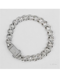 Pulsera de Plata de Ley | 10 mm | L. 20 cm