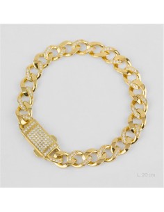 Pulsera de Plata de Ley | 10 mm | L. 20 cm